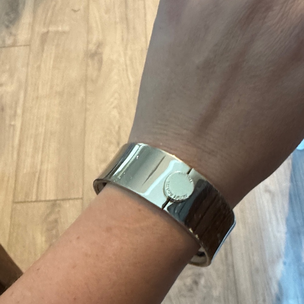 Henri Bendel Shiny Silver Wristband